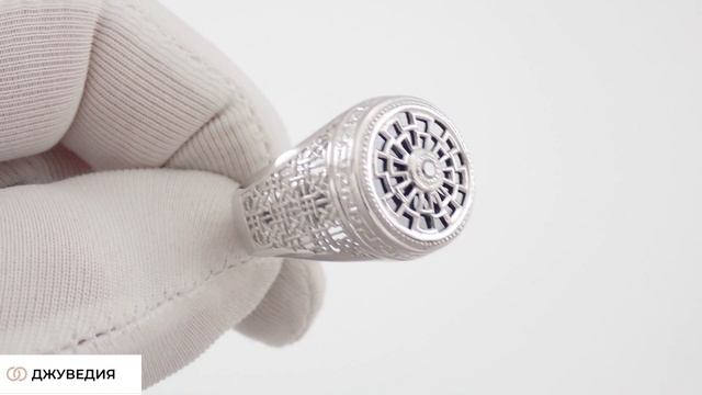 Печатка Мужская с Паутиной (Печатка Паук, Паутина), Артикул КМ-171_4, серебро 925 пробы смотреть онлайн