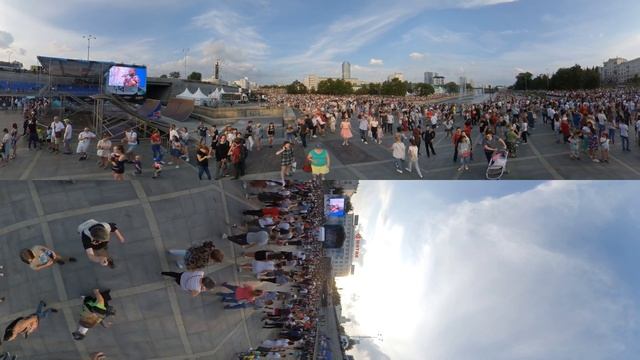 360°, Екатеринбург, Исторический сквер (день города 2019 г.) , прогулка, 5.7k смотреть онлайн
