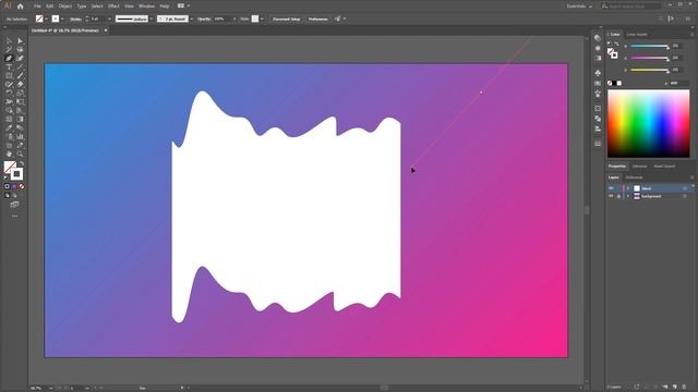 How to Create Abstract Background Flying Silk in Adobe Illustrator With Blend Tool | EPS.04 смотреть онлайн