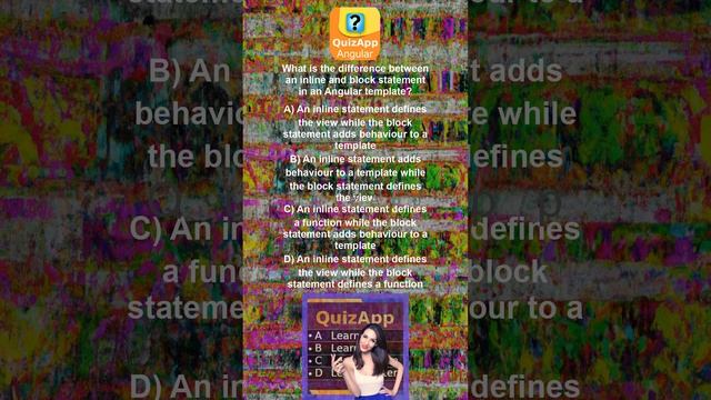 Angular What is the difference between an inline and block statement in an Angular template смотреть онлайн