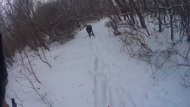 Покатушки на лыжах + (action camera SONY) смотреть онлайн