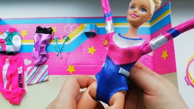 Распаковка Барби гимнастки
