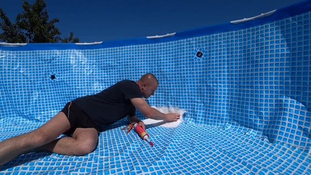 КАК ЗАКЛЕИТЬ БАССЕЙН INTEX - ПРОСТО И ДЁШЕВО 100% #intex