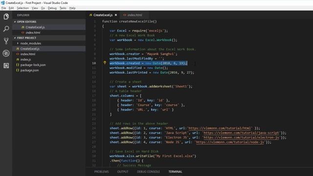 How to Create an Excel File Using Electron JS (Node.js) смотреть онлайн