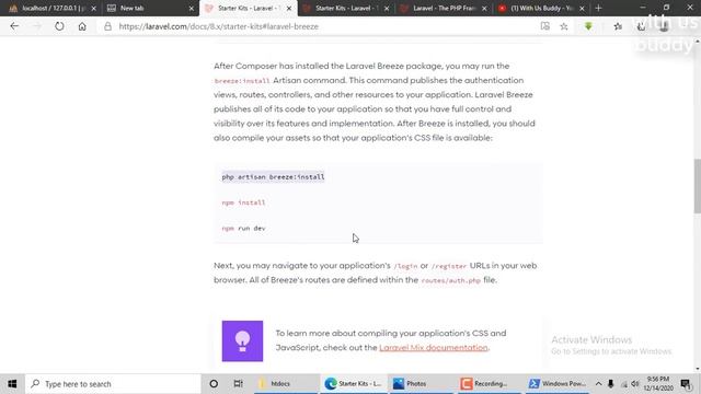 Project over view. Advance Project. Install laravel 8 project with Laravel Breeze. By With Us Buddy смотреть онлайн