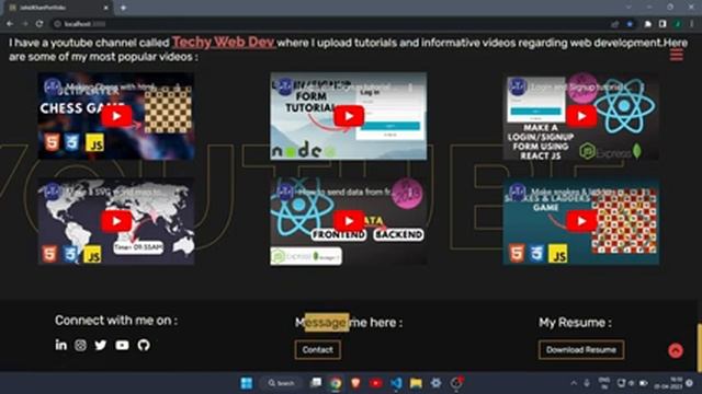 Make a beautiful React-JS Portfolio | Explained in 8 minutes | Code in description смотреть онлайн