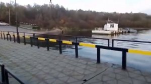 понтонный мост на Оке в Калуге. 17.10.2020