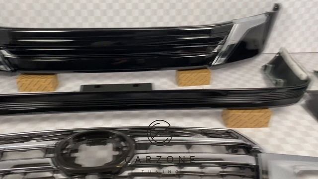 Обвес Toyota Land Cruiser 200 с16г Стиль 21г Executive Lounge Черный+решетка смотреть онлайн