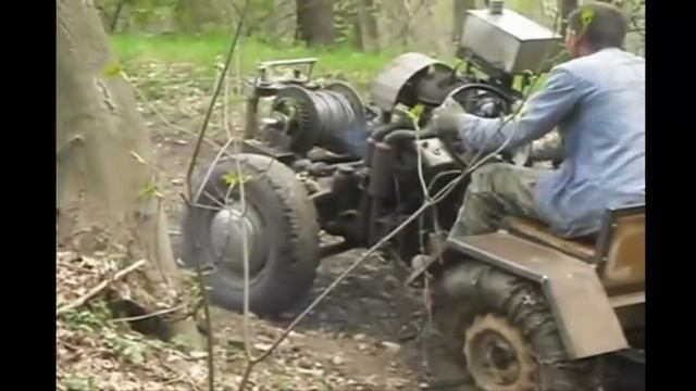 Самодельный трактор с двигателем ЯВА 250 смотреть онлайн