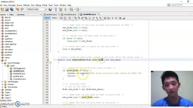 Java : double linked list ! смотреть онлайн