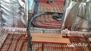 Полусухая стяжка для водяного теплого пола.