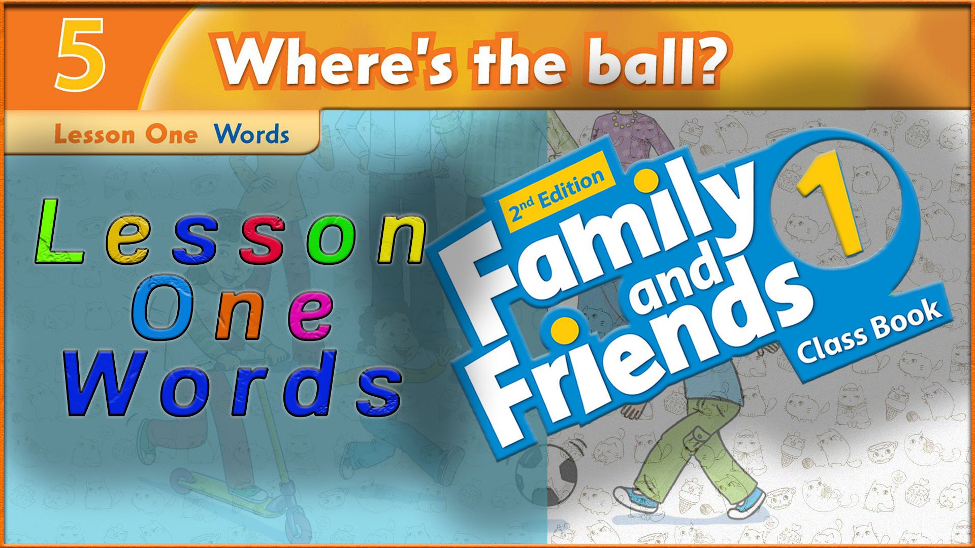 Unit 5 - Where`s the ball! Lesson 1 - Words. Family and friends 1 - 2nd edition смотреть онлайн