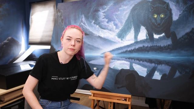 Painting my Most Ambitious Painting Yet! - Norse Painting (Ragnarok) смотреть онлайн