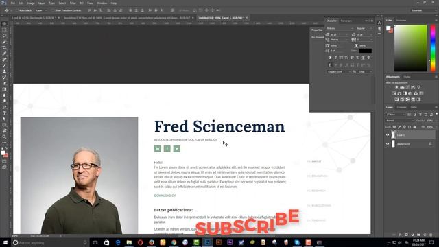 How to Design Web Site Template in Photoshop (Part-1) - Bangla Tutorial смотреть онлайн