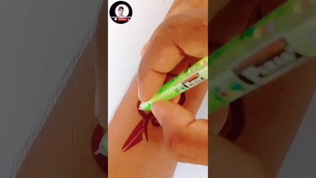 how to make tattoo on hand || tattoo short video❤️ смотреть онлайн