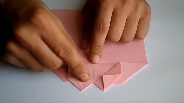 Оригами сердечко - открытка // Origami Heart - Postcard