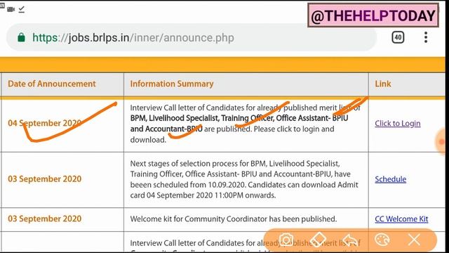 BRLPS Update Interview Call letter Published | Community Coordinator has been published Welcome kit смотреть онлайн
