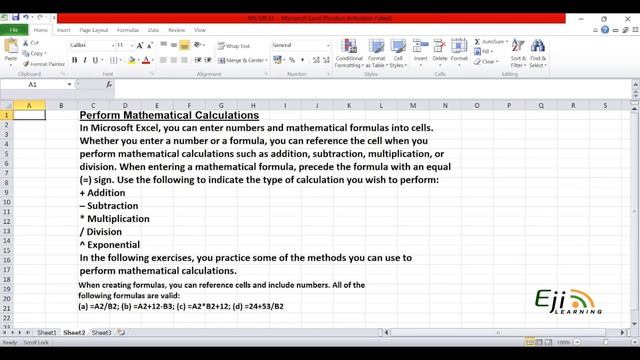 Excel Tutorial for Beginners in Hindi for Move cell /select cells/mathematical calculations -vol-5 смотреть онлайн