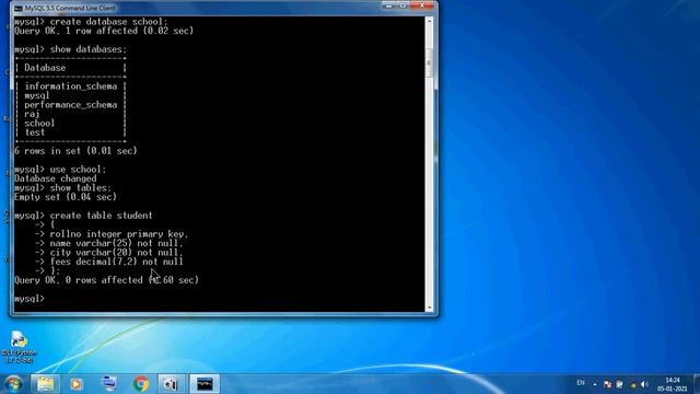 Class 11 IP MySQL Practical Create, Insert, Select Commands Examples Explain смотреть онлайн