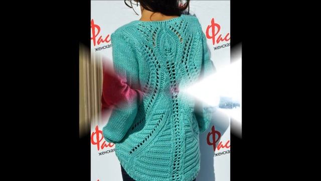 Пуловер с Удлиненной Спинкой Спицами - 2019 / Pullover with Long Back Spitz смотреть онлайн