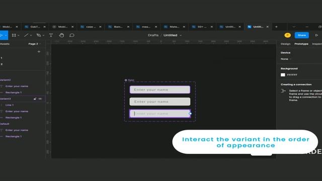 How to animate text cursor in Figma. смотреть онлайн
