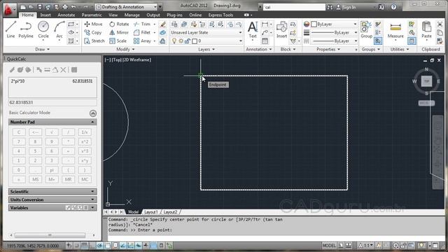 Aula 4.1- Cálculos geométricos no AutoCAD - Curso Gratuito AutoCAD 2012 Avançado - CADguru смотреть онлайн