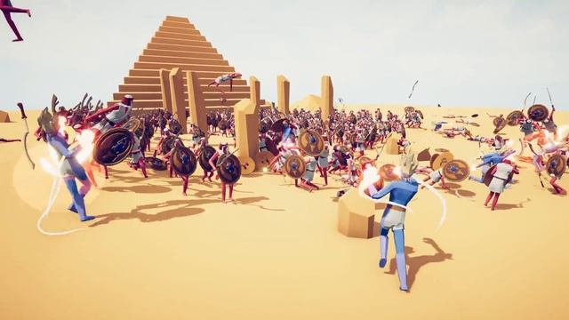 Let's Fight Pharaoh and 300 Pyramid Guardians TABS Mod Totally Accurate Battle Simulator смотреть онлайн