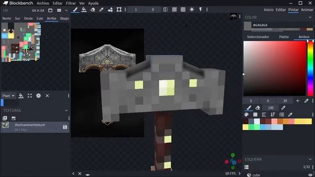 MJOLNIR (God of War) | Blockbench Timelapse смотреть онлайн