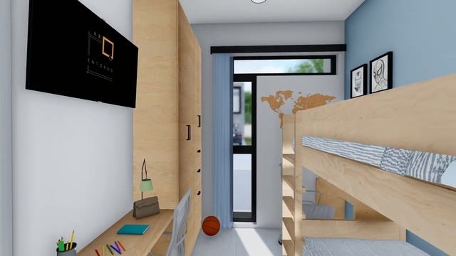 Casa pequeña 5X13 - 2 habitaciones 54m2 смотреть онлайн