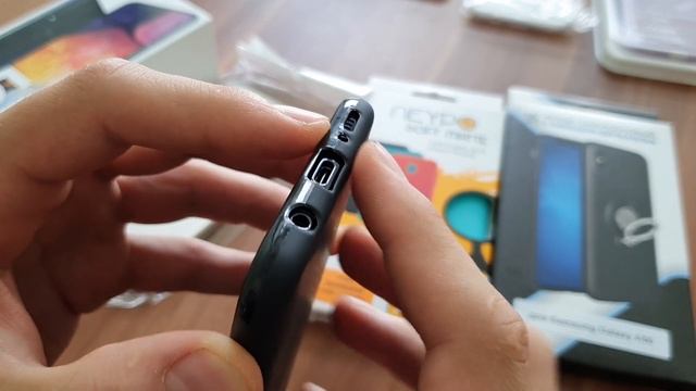 Силиконовый чехол для Samsung Galaxy A50 TPU 0.8мм Черный матовый смотреть онлайн