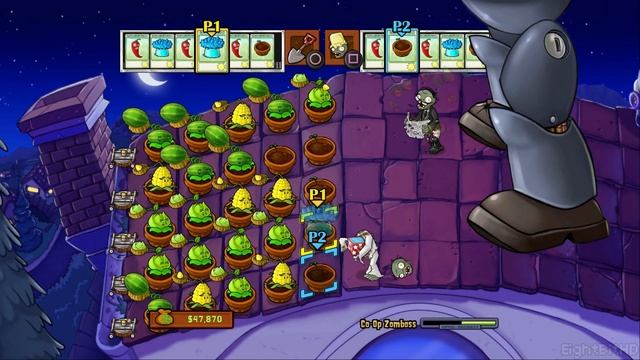 Plants vs. Zombies [PS3] [2 Player] Dr. Zomboss Gameplay смотреть онлайн