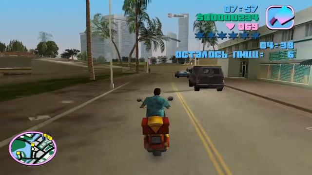 GTA Vice City. Развозчик пиццы смотреть онлайн