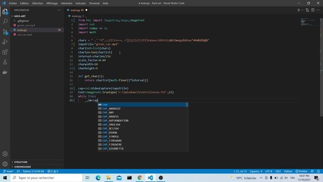 Convert Videos To ASCII ART using python смотреть онлайн