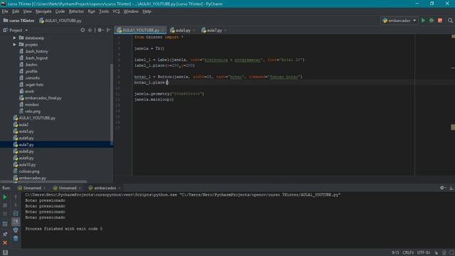 Interface gráfica com Python #2 - Como adicionar Botões смотреть онлайн