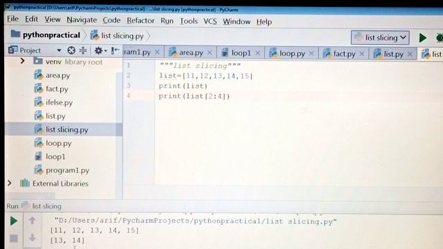 List Slicing in Python in Hindi | lec -12 | Python in Hindi смотреть онлайн