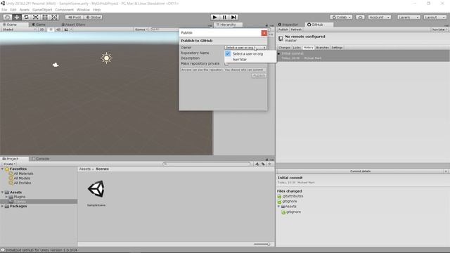 Versionsverwaltung mit GitHub direkt in Unity - GitHub SDK смотреть онлайн