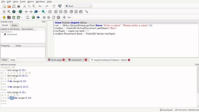 Learn Python in FreeCAD: 04 Operators. Macro Scripting смотреть онлайн