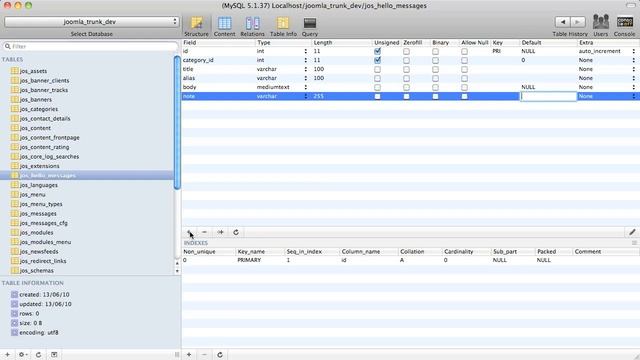 2.8 Creating the Database Table for a Joomla Component смотреть онлайн