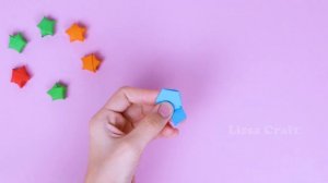 Звездочки счастья из бумаги / Как сделать звездочку своими руками / Объёмная 3Д звездочка оригами