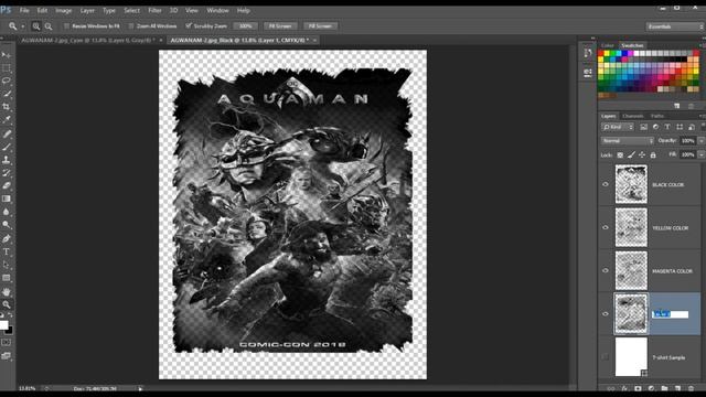 how to make C-M-Y-K color Separation in Photoshop Part-1 смотреть онлайн