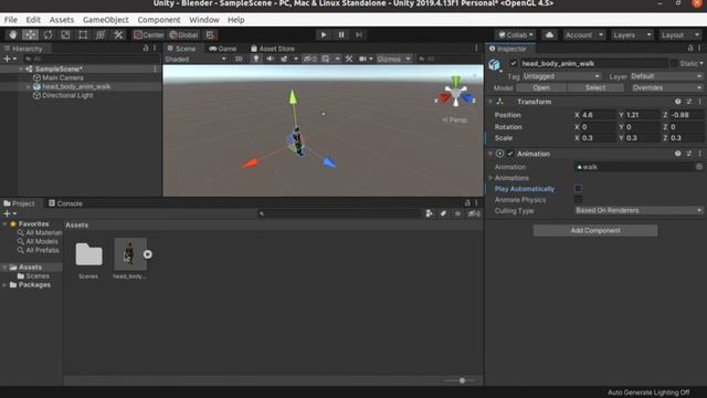 Exportar animación de Blender a Unity y ejecutar desde c# en 2 minutos para crear juegos 3d смотреть онлайн