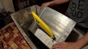 Электрический плиткорез и запил плитки под 45 градусов.