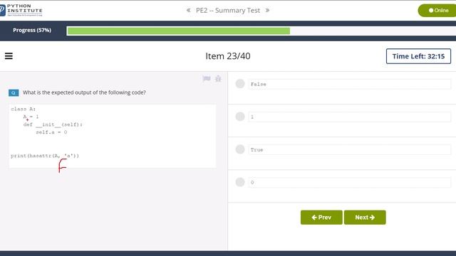 Python Essentials 2 Summary Test with explanation смотреть онлайн