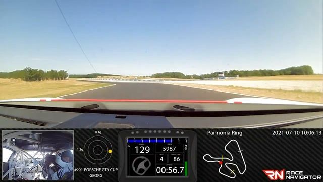 RN #1 Onboard video Pannonia Ring, PORSCHE GT3 CUP, 01:53.603 смотреть онлайн