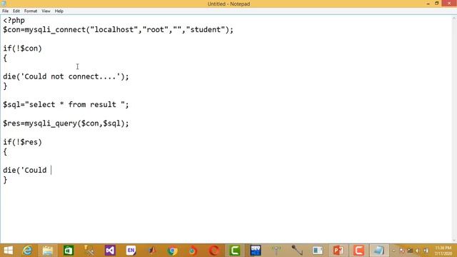 Display all records from the database of MySQL using PHP смотреть онлайн