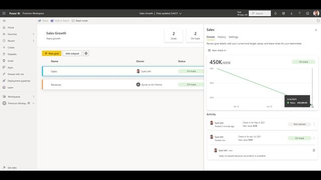005 - Goals In Power BI Premium