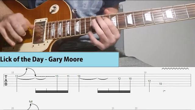Licks Of the Day - Gary Moore Licks with Tab смотреть онлайн