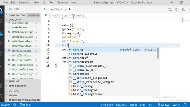 C++ Tutorial | string class, string concept in c++ | part 106 смотреть онлайн