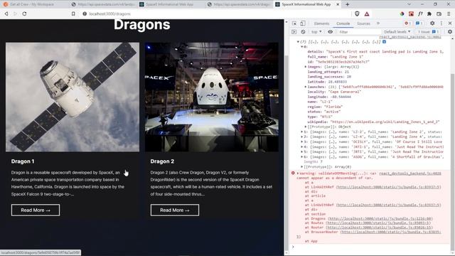 SpaceX Informational Web App - ReactJs, TaiwlindCSS, SpaceX API смотреть онлайн